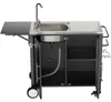 Edelstahl Grilltisch mit Spüle, mobile Outdoor Kücheninsel Produktbild-Vorschau 11
