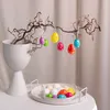 Ostereier zum Aufhängen mit Punkten Mix 4-6cm 12 Stück bunt Produktbild-Vorschau 9