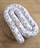 400 cm Nestchenschlange BRAUN BLUMENWIESE  Baumwolle Produktbild-Vorschau 4