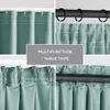 Gardine Kräuselband 140x245 cm Vorhang Mint Verdunkelnd Produktbild-Vorschau 4