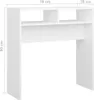 vidaXL Konzolový stolek bílý 78x30x80 cm Dřevěné konstrukce Náhled obrázku produktu 7