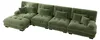 Chenille-Cloud-Sofa L-Form, modulares Schlafsofa mit Produktbild-Vorschau 5