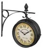 Horloge de gare double face RD39588 noir, 22cm Voir les images du produit 1