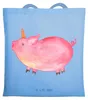 Mr. & Mrs. Panda Tote Bag Einhorn Schwein - Sky Blue - Produktbild-Vorschau 1