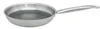 A stainless steel frying pan with a textured interior is shown against a white background. Produktbild-Vorschau