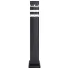 A black outdoor bollard light with clear glass sections. Náhľad obrázku produktu