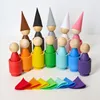 Giocattolo montessoriano in legno "Bambolina con tappo in Anteprima dell’immagine prodotto 6