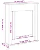vidaXL Kaminumrandung Artisan-Eiche 75x20x87,5 cm Produktbild-Vorschau 8