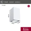 Paulmann LED Außenwandleuchte Flame Weiß Aluminium Produktbild-Vorschau 8