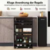 COSTWAY Nischenwagen 20cm breit, 4 Etagen Küchenwagen Produktbild-Vorschau 4