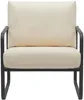 CLP Lounger Manea mit Metallgestell creme Kunstleder Produktbild-Vorschau 3