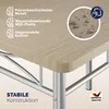 CASARIA® Jídelní stůl se 4 židlemi dřevo 5dílná sada kov Náhled obrázku produktu 6