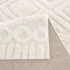 Teppich Hochflor Wohnzimmer - 160x230 cm - Einfarbig Creme Produktbild-Vorschau 6