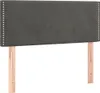 Boxspringbett mit Matratze & LED Dunkelgrau 100x200 cm Samt Produktbild-Vorschau 6