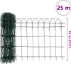 vidaXL Beetzaun Pulverbeschichtetes Eisen 25×0,65 m Produktbild-Vorschau 5