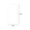 Specchio da bagno a LED ovale 50x100cm retroilluminato Anteprima dell’immagine prodotto 5