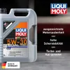 A close-up of a 5-liter container of Liqui Moly Special Tec LL 5W-30 motor oil, with marketing text on the right side. Produktbild-Vorschau