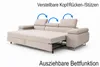 Luxus Polstergarnitur DUBAI 3-2-1 mit Schlaffunktion – Samt Produktbild-Vorschau 2