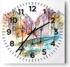 Wanduhr - Quadrat - Glasuhr - Ort Stadt Architektur Herz - Produktbild-Vorschau 1