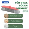 Novaliv Zimmerbesen 30 cm FEINE KUNSTBORSTEN Kehrbesen Rot Produktbild-Vorschau 3
