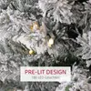 Albero di Natale artificiale HOMCOM da 210 cm con 180 luci Anteprima dell’immagine prodotto 5