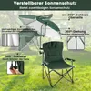 COSTWAY Campingstuhl faltbar, Klappstuhl mit Schirm, Sitz, Produktbild-Vorschau 5