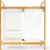 A bamboo laundry rack with fabric storage compartments. Náhled obrázku produktu