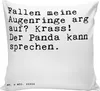 Mr. & Mrs. Panda Kuschelkissen Fallen meine Augenringe Produktbild-Vorschau 1