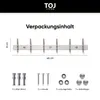 TOJ Living Armadio a muro - 46CM - 12 Ganci - Ganci per Anteprima dell’immagine prodotto 4