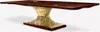 Casa Padrino Luxus Designer Esstisch Braun / Gold 450 x 150 Produktbild-Vorschau 1