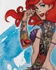 style3 Arielle TATTOO Herren T-Shirt meerjungfrau biker Produktbild-Vorschau 2