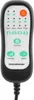 A close-up of a black and white massage chair remote control with various buttons and icons. Náhľad obrázku produktu