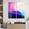 DEQORI Glasbild Echtglas 4x50x50 cm 'Polychromer Farbfluss' Produktbild-Vorschau 3
