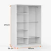 Schwebetürenschrank TOKYO M, Schlafzimmer Kleiderschrank Produktbild-Vorschau 6