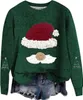 ASKSA Damen Lustige Weihnachtspullover Strickpullover Produktbild-Vorschau 1