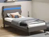 VASAGLE Polsterbett 90 x 190 cm, mit Kopfteil, LED, Produktbild-Vorschau 1