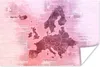 MuchoWow® Poster Karte von Europa - Zeitung - Lila 90x60 cm Produktbild-Vorschau 1