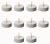 LED Maxi Teelichter - flackernde 3D Flamme - Kunststoff - Timer - D: 5,8cm - weiß - 10er Set Produktbild-Vorschau