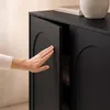 Sideboard Vento Schwarz, 2 Türen, Breite: 103,5 cm / Höhe: Produktbild-Vorschau 8