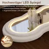 REMZETTA LED Standspiegel 150 x 45 cm, Weiß, Wellenform, Produktbild-Vorschau 8