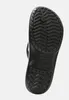 The sole of a black Crocs flip-flop is shown against a white background. Produktbild-Vorschau