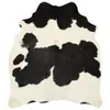 Tappeto in vera pelle bovina bianca e nera 180x220 cm Anteprima dell’immagine prodotto 7