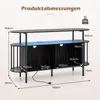 Estante para tocadiscos de COSTWAY con enchufe e Vista previa de la imagen del producto 3