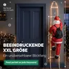 MONZANA® Babbo Natale con LED sulla Scala XXL 240cm Addobbi Anteprima dell’immagine prodotto 3