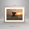 Gerahmtes Poster - Rahmen in heller Eiche - Elefant Ufer Produktbild-Vorschau 5