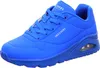 A blue Skechers sneaker is shown from a side-angle on a white background. Voir les images du produit