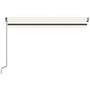 The Living Store Markise Manuell Einziehbar mit LED 450x300 Produktbild-Vorschau 4