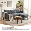 HOMCOM L-förmiges Sofa mit umkehrbarer Chaiselongue, Produktbild-Vorschau 3