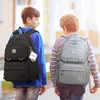 JANSBEN Sac à dos scolaire étanche en nylon 30L noir Voir les images du produit 2