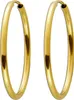 Creolen Hoops Gelbgold 333 8 Karat 30mm flexibel Produktbild-Vorschau 1